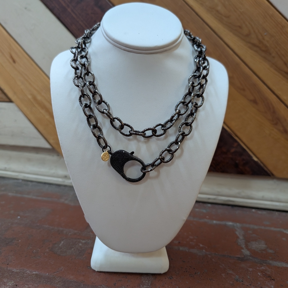 Karli Buxton Gunmetal Chain With Clasp